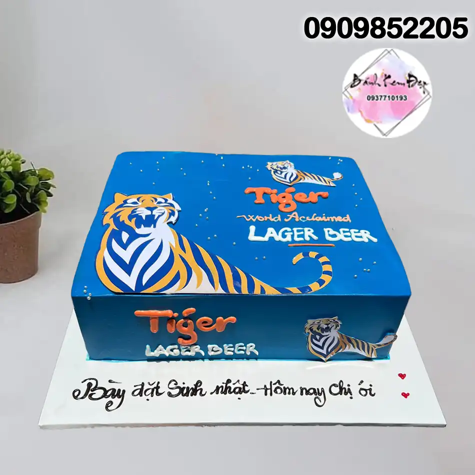 Bánh kem hình thùng bia tiger