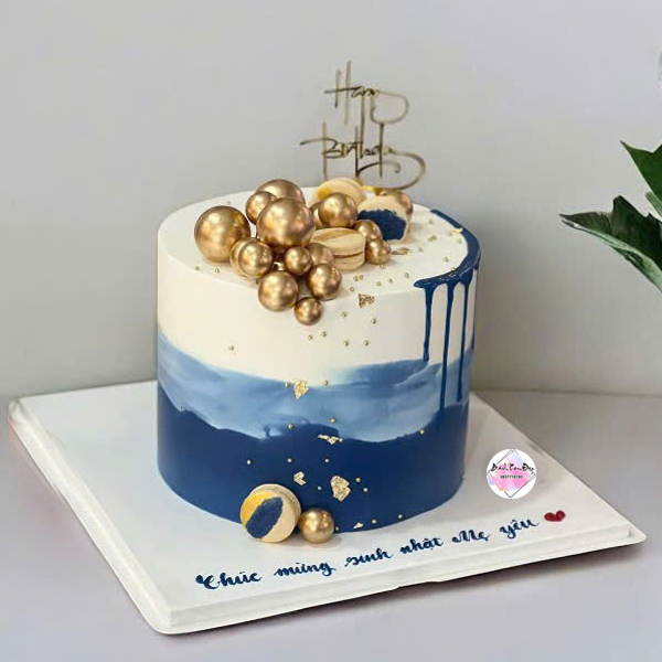 Bánh sinh nhật hiện đại cho nam đẹp.