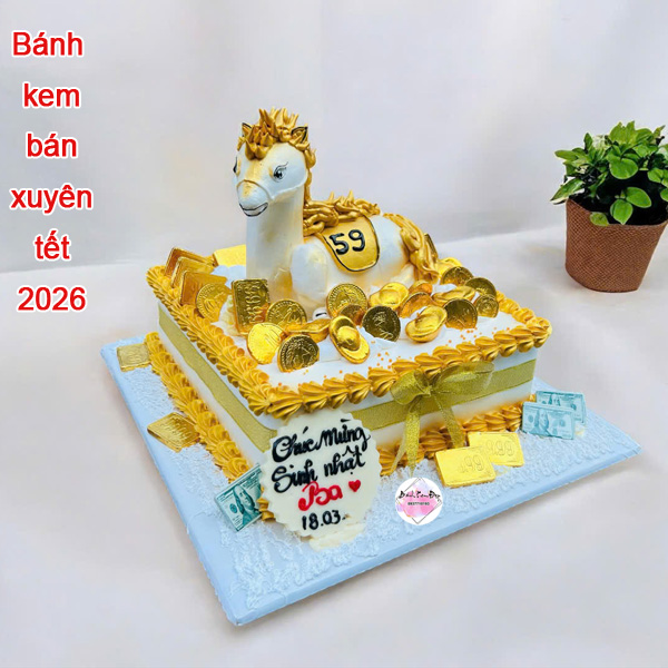 Bánh kem bán xuyên tết 2026 Bánh kem bán xuyên tết 2026 không nghỉ tết