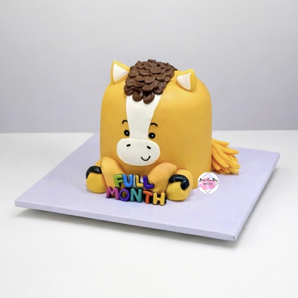 Bánh kem con ngựa dễ thương cho bé tuổi Ngọ