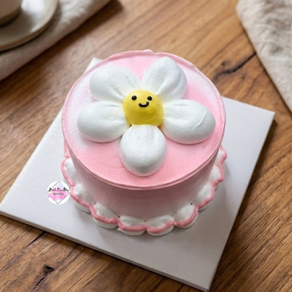 Bánh kem nhỏ vẽ hoa Bánh kem nhỏ vẽ hoa cho nữ